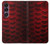 S2879 Rouge Arowana écailles de poisson Etui Coque Housse pour Sony Xperia 1 VII