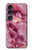 S3052 Rose Marbre Imprimé graphique Etui Coque Housse pour Sony Xperia 1 VII