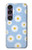 S3681 Motif de fleurs de marguerite Etui Coque Housse pour Sony Xperia 1 VII