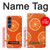 S3946 Motif orange sans couture Etui Coque Housse pour Sony Xperia 1 VII