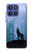 S0935 Loup Hurlant dans la forêt Etui Coque Housse pour Motorola Moto G Stylus 5G (2025), Edge 60 Stylus