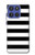 S1596 Noir et blanc rayé Etui Coque Housse pour Motorola Moto G Stylus 5G (2025,2026), Edge 60 Stylus