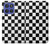 S1611 Échiquier Damier Noir Blanc Etui Coque Housse pour Motorola Moto G Stylus 5G (2025,2026), Edge 60 Stylus