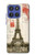 S2108 Tour Eiffel de Paris Carte postale Etui Coque Housse pour Motorola Moto G Stylus 5G (2025,2026), Edge 60 Stylus