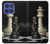 S2262 Roi d'échecs Etui Coque Housse pour Motorola Moto G Stylus 5G (2025,2026), Edge 60 Stylus