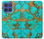 S2688 Aqua Copper Turquoise Graphic Gemme Etui Coque Housse pour Motorola Moto G Stylus 5G (2025), Edge 60 Stylus