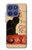 S2739 Chat Noir Noir Chat Millésime Etui Coque Housse pour Motorola Moto G Stylus 5G (2025,2026), Edge 60 Stylus