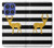 S2794 Noir et blanc rayé cerf d'or Sparkles Etui Coque Housse pour Motorola Moto G Stylus 5G (2025,2026), Edge 60 Stylus