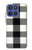 S2842 Noir et blanc Buffle motif de vérification Etui Coque Housse pour Motorola Moto G Stylus 5G (2025,2026), Edge 60 Stylus