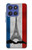 S2859 Drapeau France millésimé Tour Eiffel Etui Coque Housse pour Motorola Moto G Stylus 5G (2025,2026), Edge 60 Stylus
