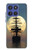 S2897 Pirate Ship Lune Nuit Etui Coque Housse pour Motorola Moto G Stylus 5G (2025,2026), Edge 60 Stylus