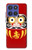 S3045 Japon Bonne chance Daruma Poupée Etui Coque Housse pour Motorola Moto G Stylus 5G (2025,2026), Edge 60 Stylus