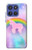S3070 Arc en ciel pastel ciel Licorne Etui Coque Housse pour Motorola Moto G Stylus 5G (2025,2026), Edge 60 Stylus