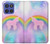 S3070 Arc en ciel pastel ciel Licorne Etui Coque Housse pour Motorola Moto G Stylus 5G (2025,2026), Edge 60 Stylus
