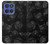 S3153 Noir Roses Etui Coque Housse pour Motorola Moto G Stylus 5G (2025,2026), Edge 60 Stylus