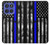 S3244 Ligne Bleu mince Etats-Unis Etui Coque Housse pour Motorola Moto G Stylus 5G (2025,2026), Edge 60 Stylus