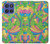 S3273 Fleur Ligne Motif Art Etui Coque Housse pour Motorola Moto G Stylus 5G (2025), Edge 60 Stylus