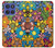 S3281 Motif coloré Hippie Fleurs Etui Coque Housse pour Motorola Moto G Stylus 5G (2025,2026), Edge 60 Stylus