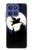 S3289 Cochon Volant Pleine Lune Nuit Etui Coque Housse pour Motorola Moto G Stylus 5G (2025), Edge 60 Stylus