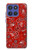 S3354 Rouge classique Bandana Etui Coque Housse pour Motorola Moto G Stylus 5G (2025,2026), Edge 60 Stylus