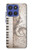 S3390 Note de musique Etui Coque Housse pour Motorola Moto G Stylus 5G (2025,2026), Edge 60 Stylus