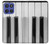 S3524 Clavier de piano Etui Coque Housse pour Motorola Moto G Stylus 5G (2025,2026), Edge 60 Stylus