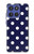 S3533 Bleu à pois Etui Coque Housse pour Motorola Moto G Stylus 5G (2025,2026), Edge 60 Stylus