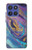 S3676 Pierre de marbre abstraite colorée Etui Coque Housse pour Motorola Moto G Stylus 5G (2025,2026), Edge 60 Stylus