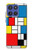 S3814 Composition de dessin au trait Piet Mondrian Etui Coque Housse pour Motorola Moto G Stylus 5G (2025,2026), Edge 60 Stylus
