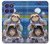 S3915 Costume d'astronaute paresseux pour bébé fille raton laveur Etui Coque Housse pour Motorola Moto G Stylus 5G (2025,2026), Edge 60 Stylus