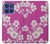 S3924 Fond rose fleur de cerisier Etui Coque Housse pour Motorola Moto G Stylus 5G (2025,2026), Edge 60 Stylus