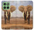 S0310 éléphant d'Afrique Etui Coque Housse pour Motorola Edge 60