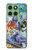 S0588 mur de graffiti Etui Coque Housse pour Motorola Edge 60