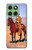 S0772 Cowboy occidental Etui Coque Housse pour Motorola Edge 60