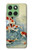 S1654 Carpe Koï poisson Peinture Art Etui Coque Housse pour Motorola Edge 60