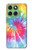 S1697 Tie Dye coloré imprimé graphique Etui Coque Housse pour Motorola Edge 60