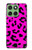 S1850 Motif rose Léopard Etui Coque Housse pour Motorola Edge 60