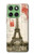 S2108 Tour Eiffel de Paris Carte postale Etui Coque Housse pour Motorola Edge 60
