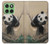 S2210 Peinture Art Panda Fluffy Etui Coque Housse pour Motorola Edge 60