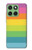 S2363 Arc en ciel Motif Etui Coque Housse pour Motorola Edge 60