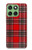 S2374 Motif Tartan Rouge Etui Coque Housse pour Motorola Edge 60