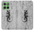 S2446 Gecko bois imprimé graphique Etui Coque Housse pour Motorola Edge 60
