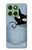 S2641 Noir Chat Poche Etui Coque Housse pour Motorola Edge 60