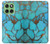S2685 Aqua Turquoise imprimé graphique Gemme Etui Coque Housse pour Motorola Edge 60