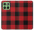 S2931 Rouge Buffle motif de vérification Etui Coque Housse pour Motorola Edge 60