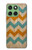 S3033 Bois Chevron Imprimé millésimé Graphic Etui Coque Housse pour Motorola Edge 60