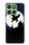 S3323 Voler l'Eléphant Nuit de pleine lune Etui Coque Housse pour Motorola Edge 60