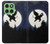 S3323 Voler l'Eléphant Nuit de pleine lune Etui Coque Housse pour Motorola Edge 60