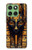S3992 Anubis noir et or Etui Coque Housse pour Motorola Edge 60