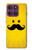 S1145 Soleil jaune Mustache Etui Coque Housse pour Motorola Edge 60 Pro